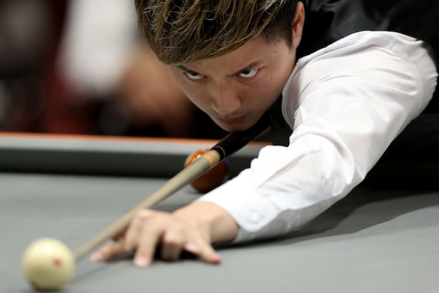 INCHEON, SOUTH KOREA - JULY 01:  Ko Pin Yi of Chinese Taipei plays a shot against Palajin Kobkit of Thailand during their Billiards, Men's 9 Ball Single Quarterfinals match at Songdo Convensia on day three of the 4th Asian Indoor & Martial Arts Games on July 1, 2013 in Incheon, South Korea.  (Photo by Chris McGrath/Getty Images)
