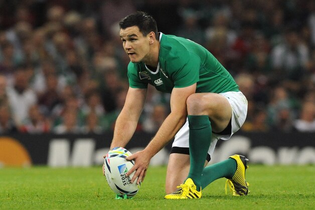 Ireland's Jonathan Sexton during their Rugby World Cup Pool D match at the Millennium Stadium, Cardiff, Wales, Saturday Sept. 19. 2015. (AP Photo/Rui Vieira)