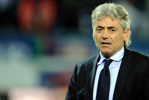 NOVARA, ITALY - NOVEMBER 05:  AS Roma DG Franco Baldini looks on during the Serie A match between Novara Calcio and AS Roma at Silvio Piola Stadium on November 5, 2011 in Novara, Italy.  (Photo by Claudio Villa/Getty Images)