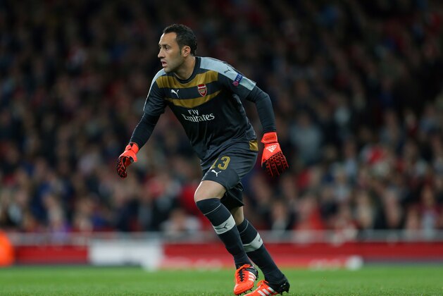 LONDON, ENGLAND - SEPTEMBER 29:  David Ospina of Arsenal during the UEFA Champions League match between Arsenal and Olympiacos at the Emirates Stadium on September 29, 2015 in London, United Kingdom.  (Photo by Catherine Ivill - AMA/Getty Images)