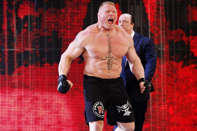 Brock Lesnar with Paul Heyman