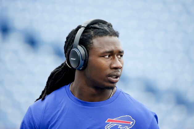 Buffalo Bills wide receiver Sammy Watkins wears Bose headphones before an NFL football game against the Indianapolis Colts on Sunday, Sept. 13, 2015, in Orchard Park, N.Y. (AP Photo/Bill Wippert)
