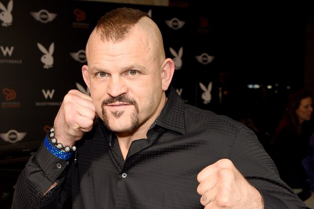 SCOTTSDALE, AZ - JANUARY 30:  Mixed Martial Artist Chuck Liddell arrives at the Playboy Party at the W Scottsdale During Super Bowl Weekend, on January 30, 2015 in Scottsdale, AZ.  (Photo by Jason Merritt/Getty Images for Playboy)