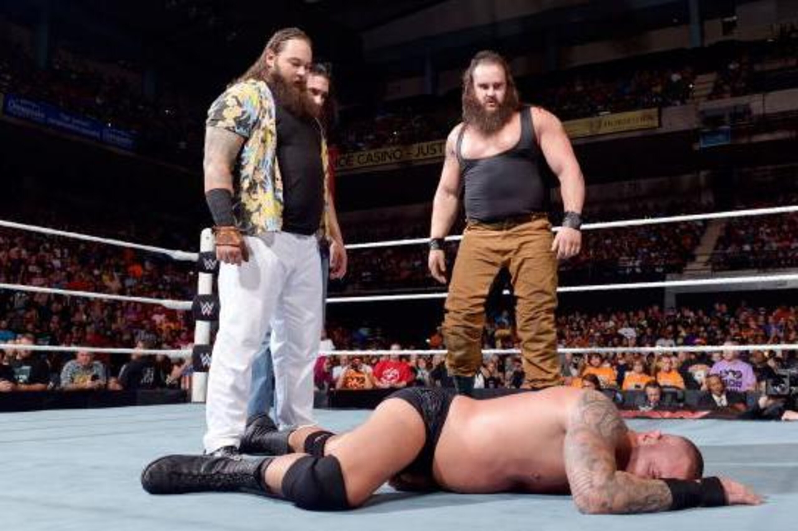 The Wyatt Family sends a message with an attack on Randy Orton.