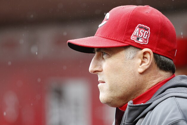 Cincinnati Reds manager Bryan Price stands in the dugout in the fifth inning of a baseball game against the Chicago Cubs, Thursday, Oct. 1, 2015, in Cincinnati. The Cubs won 5-3. (AP Photo/John Minchillo) Cincinnati Reds manager Bryan Price stands in the dugout in the fifth inning of a baseball game against the Chicago Cubs, Thursday, Oct. 1, 2015, in Cincinnati. The Cubs won 5-3. (AP Photo/John Minchillo)
