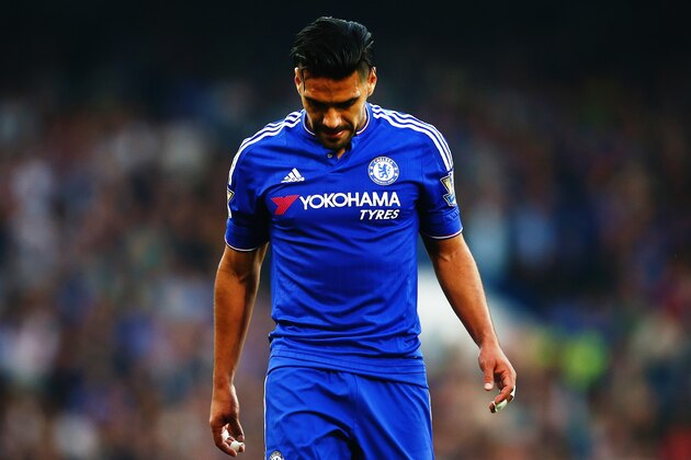 LONDON, ENGLAND - OCTOBER 03:  Radamel Falcao Garcia of Chelsea reacts during the Barclays Premier League match between Chelsea and Southampton at Stamford Bridge on October 3, 2015 in London, United Kingdom.  (Photo by Jordan Mansfield/Getty Images)