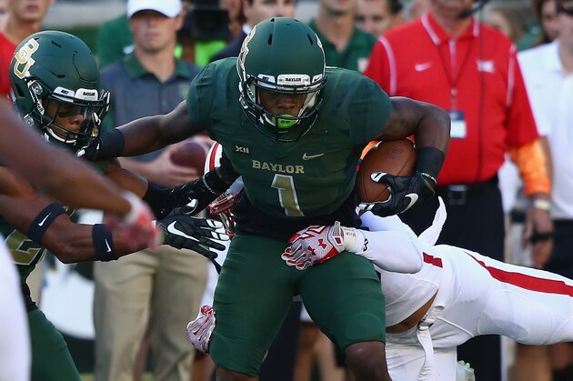 WACO, TX - SEPTEMBER 12:  Corey Coleman #1 of the Baylor Bears at McLane Stadium on September 12, 2015 in Waco, Texas.  (Photo by Ronald Martinez/Getty Images)
