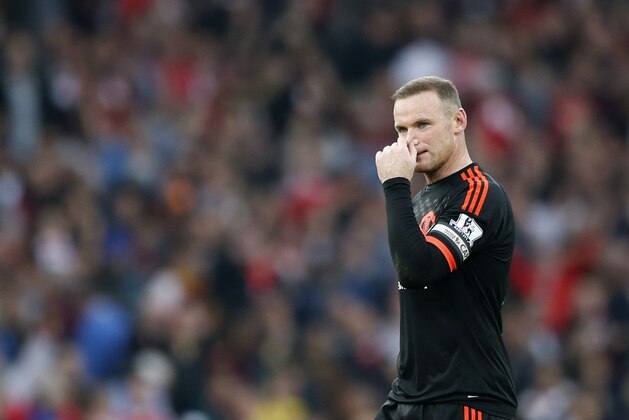 Manchester United's Wayne Rooney walks on the pitch following the end of the English Premier League soccer match between Arsenal and Manchester United at Emirates stadium in London, Sunday, Oct. 4, 2015. Arsenal won the match 3-0. (AP Photo/Frank Augstein) Manchester United's Wayne Rooney walks on the pitch following the end of the English Premier League soccer match between Arsenal and Manchester United at Emirates stadium in London, Sunday, Oct. 4, 2015. Arsenal won the match 3-0. (AP Photo/Frank Augstein)