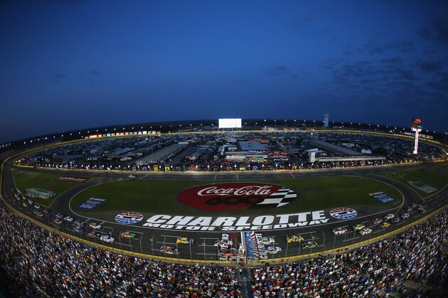 CHARLOTTE, NC - MAY 24: A general view of the speedway during the NASCAR Sprint Cup Series Coca-Cola 600 at Charlotte Motor Speedway on May 24, 2015 in Charlotte, North Carolina.  (Photo by Streeter Lecka/Getty Images)