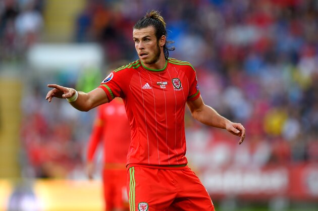 CARDIFF, WALES - SEPTEMBER 06:  Gareth Bale of Wales reacts during the UEFA EURO 2016 Qualifier between Wales and Israel at Cardiff City Stadium  on September 6, 2015 in Cardiff, United Kingdom.  (Photo by Stu Forster/Getty Images)