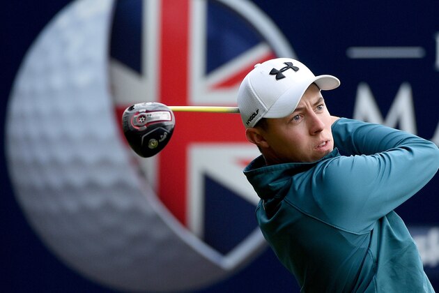 WOBURN, ENGLAND - OCTOBER 08:  Matthew Fitzparick of England on the 18th tee during the first round of the British Masters at Woburn Golf Club on October 8, 2015 in Woburn, England.  (Photo by Ross Kinnaird/Getty Images)