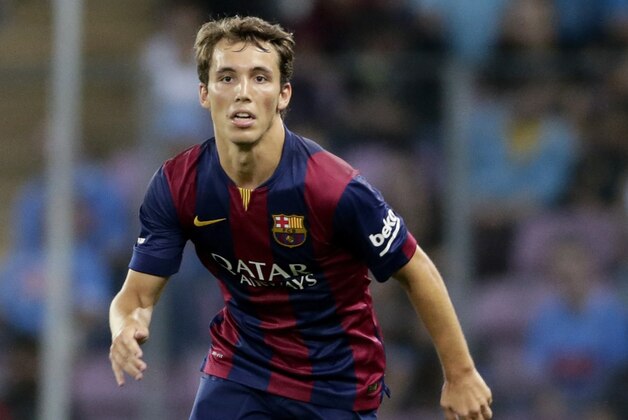 Alejandro Grimaldo of FC Barcelona during the friendly match between Napoli and FC Barcelona at Stade de Geneve on august 6, 2014 in Geneva, Switzerland(Photo by VI Images via Getty Images)