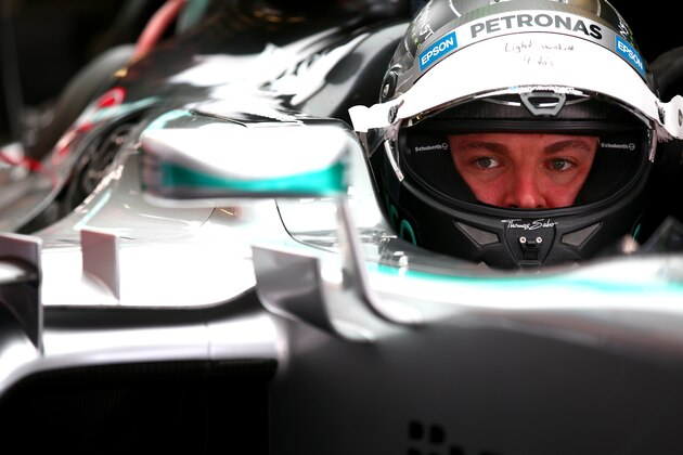 SOCHI, RUSSIA - OCTOBER 08:  Nico Rosberg of Germany and Mercedes GP sits in his car in the garage during previews to the Formula One Grand Prix of Russia at Sochi Autodrom on October 8, 2015 in Sochi, Russia.  (Photo by Mark Thompson/Getty Images)