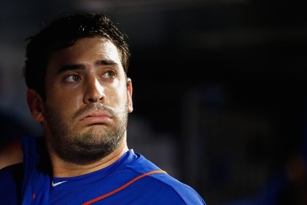 NEW YORK, NY - OCTOBER 03:  Matt Harvey #33 of the New York Mets looks on against the Washington Nationals  during their game at Citi Field on October 3, 2015 in New York City.  (Photo by Al Bello/Getty Images)