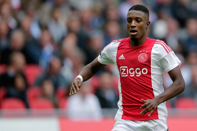 Riechedly Bazoer of Ajax during the Dutch Eredivisie match between Ajax Amsterdam and PSV Eindhoven at the Amsterdam Arena on October 4, 2015 in Amsterdam, The Netherlands(Photo by VI Images via Getty Images)