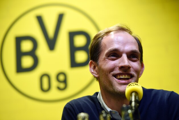 Borussia Dortmund´s new headcoach Thomas Tuchel attends a press conference of first division Bundesliga football club Borussia Dortmund in the Signal Iduna Park stadium in Dortmund, western Germany on June 3, 2015. AFP PHOTO / PATRIK STOLLARZ        (Photo credit should read PATRIK STOLLARZ/AFP/Getty Images)