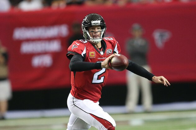 Atlanta Falcons quarterback Matt Ryan (2) works against the Washington Redskins during the second half of an NFL football game, Sunday, Oct. 11, 2015, in Atlanta. (AP Photo/John Bazemore)