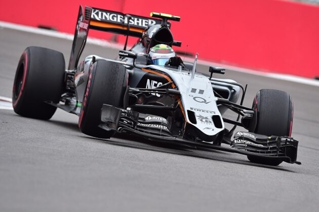Sahara Force India F1 Team's Mexican driver Sergio Perez drives his car during the Russian Formula One Grand Prix at the Sochi Autodrom circuit on October 11, 2015. AFP PHOTO / ANDREJ ISAKOVIC        (Photo credit should read ANDREJ ISAKOVIC/AFP/Getty Images)
