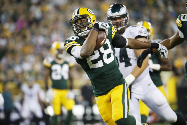 Green Bay Packers' Sean Richardson runs during the second half of an NFL football game against the Philadelphia Eagles Saturday, Aug. 29, 2015, in Green Bay, Wis. (AP Photo/Mike Roemer)