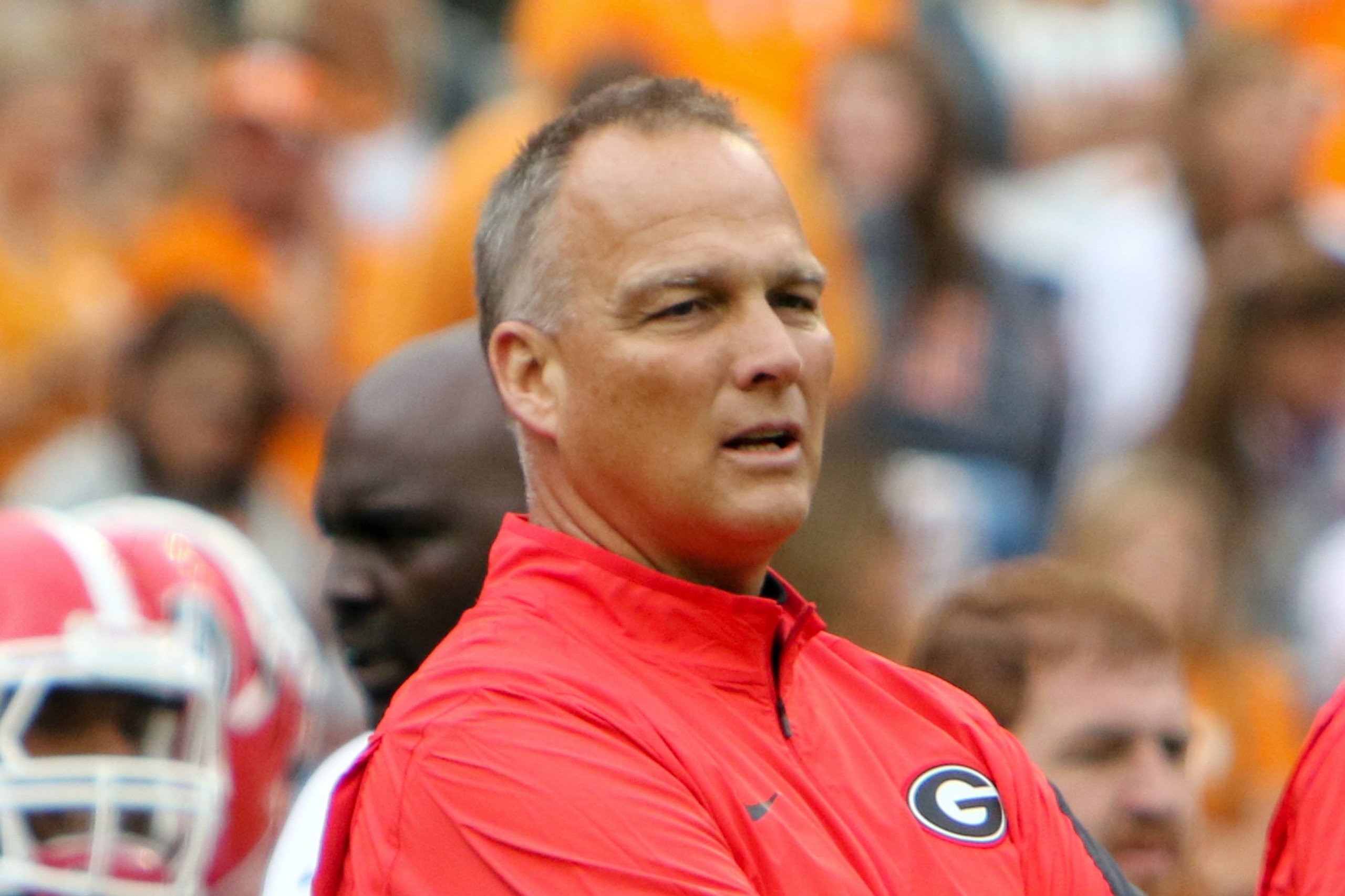 Oct 10, 2015; Knoxville, TN, USA; Georgia Bulldogs head coach Mark Richt before the game between the Georgia Bulldogs and Tennessee Volunteers at Neyland Stadium. Mandatory Credit: Randy Sartin-USA TODAY Sports Oct 10, 2015; Knoxville, TN, USA; Georgia Bulldogs head coach Mark Richt before the game between the Georgia Bulldogs and Tennessee Volunteers at Neyland Stadium. Mandatory Credit: Randy Sartin-USA TODAY Sports