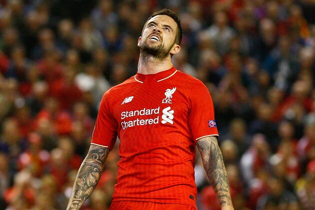 LIVERPOOL, ENGLAND - OCTOBER 01:  Danny Ings of Liverpool reacts during the UEFA Europa League group B match between Liverpool FC and FC Sion at Anfield on October 1, 2015 in Liverpool, United Kingdom.  (Photo by Dean Mouhtaropoulos/Getty Images)