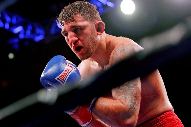CHICAGO, IL - OCTOBER 16:  Nathan Cleverly during his fight against Andrzej Fonfara (not pictured) in the Main Event: Light Heavyweights fight  at UIC Pavilion on October 16, 2015 in Chicago, Illinois. Andrzej Fonfara won by unanimous decision.  (Photo by Jon Durr/Getty Images)