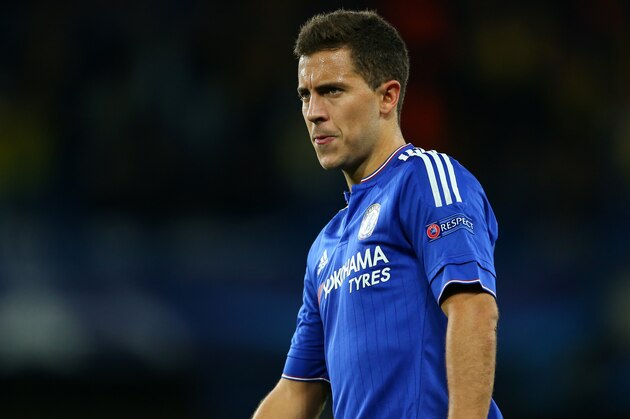 LONDON, ENGLAND - SEPTEMBER 16: Eden Hazard of Chelsea during the UEFA Champions League match between Chelsea and Maccabi Tel-Aviv at Stamford Bridge on September 16, 2015 in London, United Kingdom.  (Photo by Catherine Ivill - AMA/Getty Images)