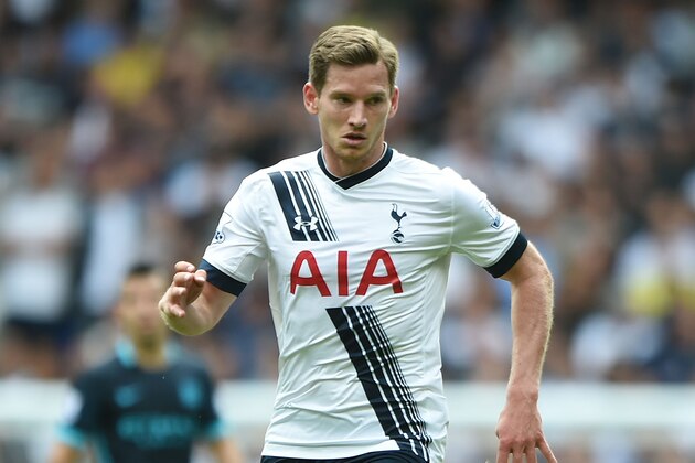 LONDON, ENGLAND - SEPTEMBER 26:  Jan Vertonghen of Tottenham Hotspur in action during the Barclays Premier League match between Tottenham Hotspur and Manchester City at White Hart Lane on September 26, 2015 in London, United Kingdom. (Photo by Tom Dulat/Getty Images).