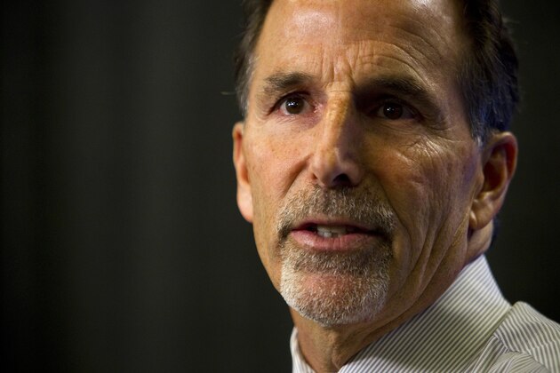 VANCOUVER, BC - NOVEMBER 17: Head coach John Tortorella of the Vancouver Canucks talks to media after his team lost to the Dallas Stars at Rogers Arena on November 17, 2013 in Vancouver, British Columbia, Canada. (Photo by Ben Nelms/Getty Images)
