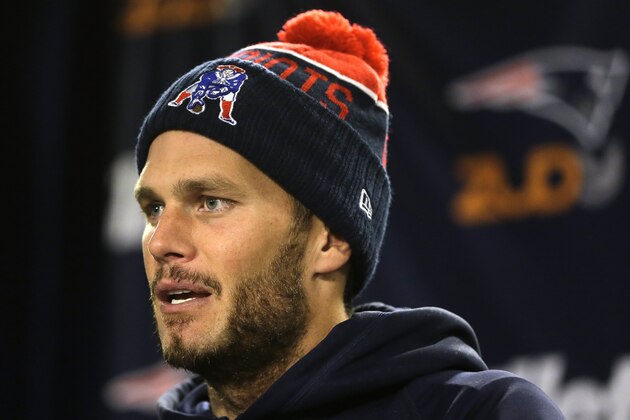 New England Patriots quarterback Tom Brady speaks with reporters during a news conference before an NFL football practice, Wednesday, Oct. 21, 2015, in Foxborough, Mass. The New York Jets are to play the Patriots Sunday, Oct. 25 in Foxborough. (AP Photo/Steven Senne)