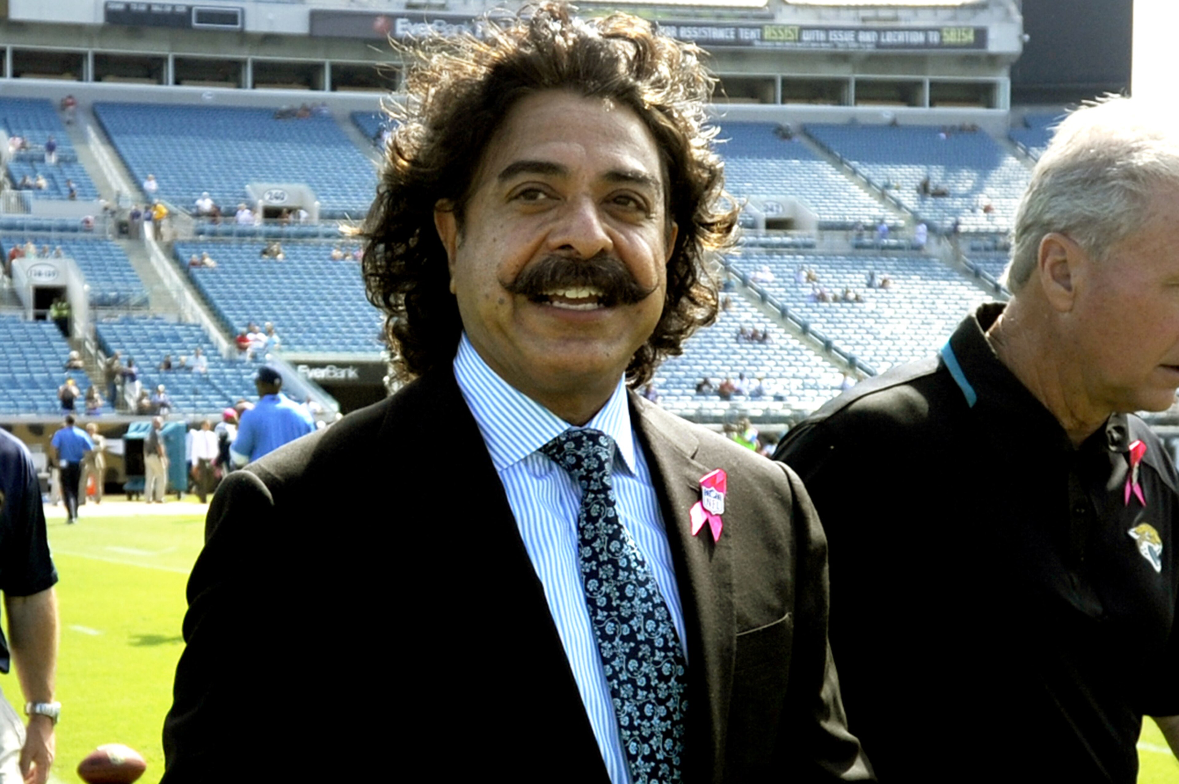 Jacksonville Jaguars owner Shad Khan walks off the across the EverBank Field prior to an NFL football game against the San Diego Chargers, Sunday, Oct. 20, 2013, in Jacksonville, Fla. (AP Photo/Stephen Morton) Jacksonville Jaguars owner Shad Khan walks off the across the EverBank Field prior to an NFL football game against the San Diego Chargers, Sunday, Oct. 20, 2013, in Jacksonville, Fla. (AP Photo/Stephen Morton)