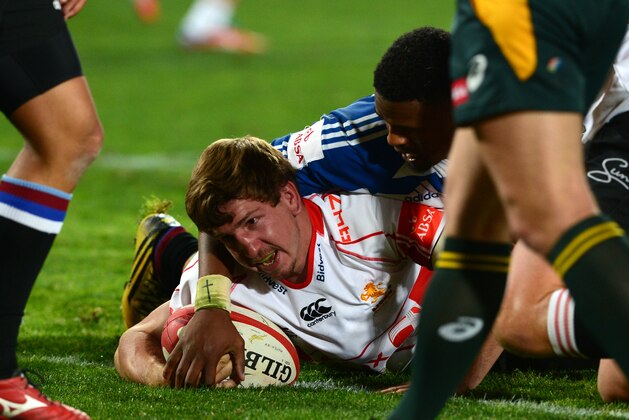 JOHANNESBURG, SOUTH AFRICA - OCTOBER 02: Kwagga Smith of the Lions scores during the Absa Currie Cup match between Xerox Golden Lions and DHL Western Province Emirates Airline Park on October 02, 2015 in Johannesburg, South Africa. (Photo by Lee Warren/Gallo Images)