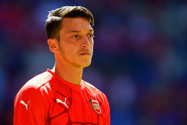 LONDON, ENGLAND - AUGUST 02:  Mesut Ozil of Arsenal is seen prior to the FA Community Shield match between Chelsea and Arsenal at Wembley Stadium on August 2, 2015 in London, England.  (Photo by Mike Hewitt/Getty Images)