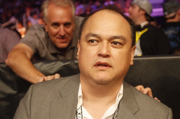 Strikeforce CEO Scott Coker at a Strikeforce mixed martial arts event on Saturday, Aug. 15, 2009, in San Jose, Calif.  (AP Photo/Jeff Chiu)