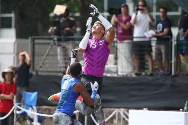 Buckeyes WR commit Austin Mack dominated early and often Friday night.