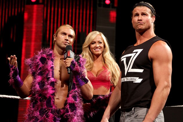 Tyler Breeze, Summer Rae and Dolph Ziggler