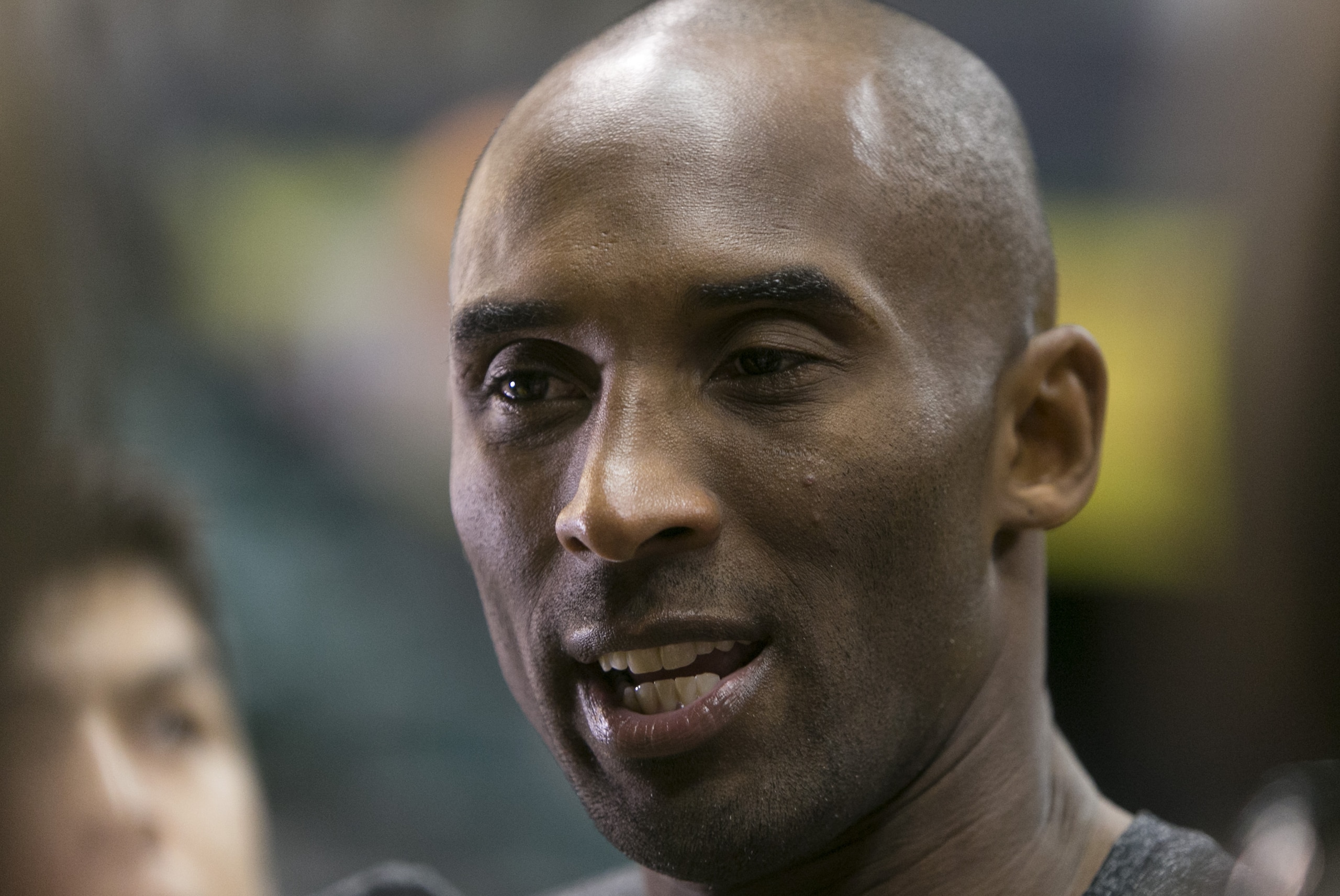 Los Angeles Lakers guard Kobe Bryant talks to the media after team practice at the Stan Sheriff Center, Tuesday, Sept. 29, 2015 in Honolulu. (AP Photo/Marco Garcia) Los Angeles Lakers guard Kobe Bryant talks to the media after team practice at the Stan Sheriff Center, Tuesday, Sept. 29, 2015 in Honolulu. (AP Photo/Marco Garcia)