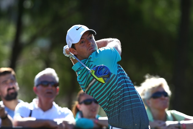 ANTALYA, TURKEY - OCTOBER 29 : Rory McIlroy of Northern Ireland in action on the second hole during the first round of the Turkish Airlines Open at The Montgomerie Maxx Royal Golf Club on October 29, 2015 in Antalya, Turkey. (Photo by Mark Runnacles/Getty Images)