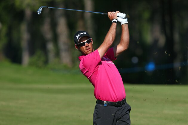 ANTALYA, TURKEY - OCTOBER 30 : Jaco Van Zyl of South Africa plays his approach shot to the 12th green during the second round of the Turkish Airlines Open at The Montgomerie Maxx Royal Golf Club on October 30, 2015 in Antalya, Turkey. (Photo by Mark Runnacles/Getty Images)