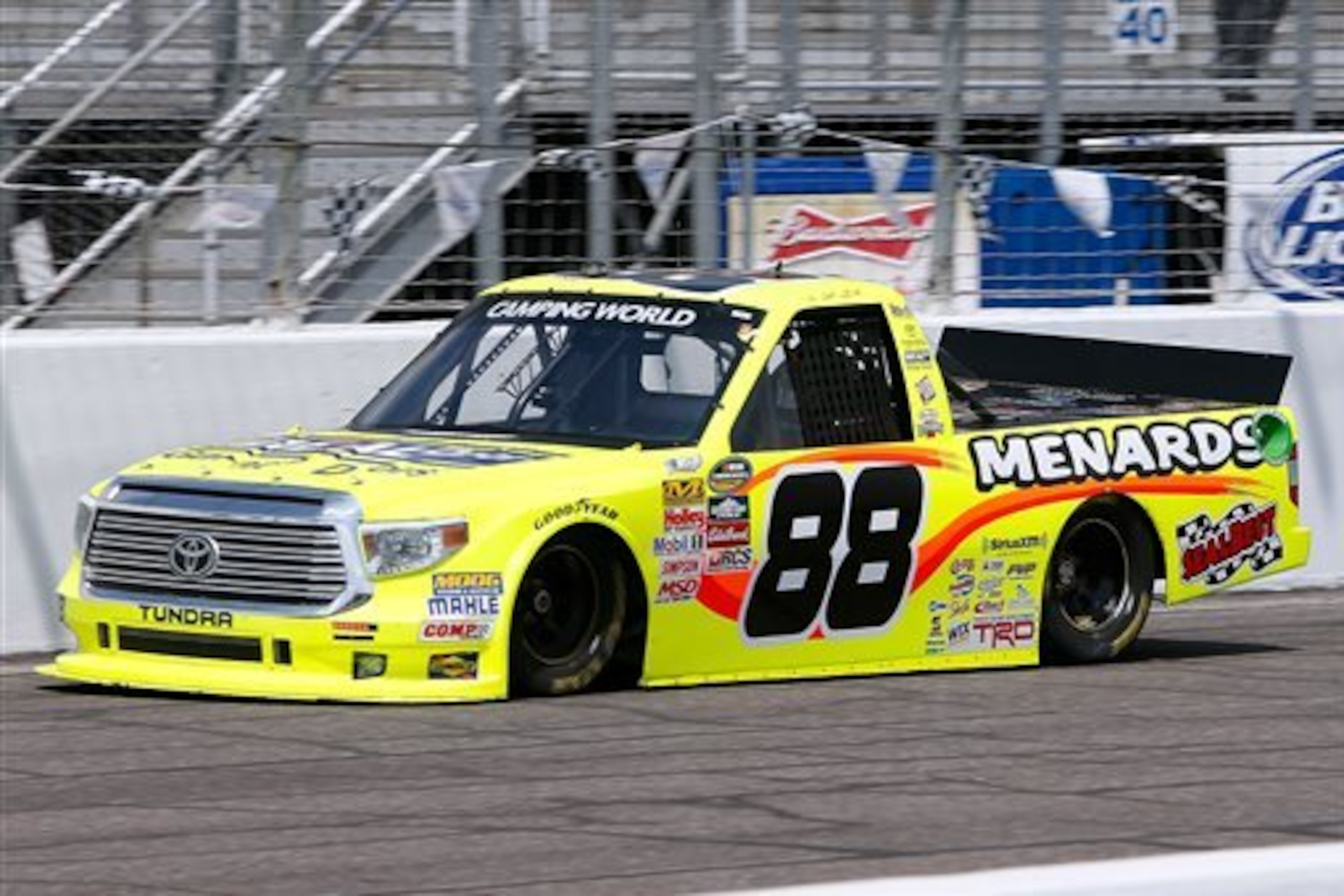 Matt Crafton (88) makes his way around the track during the final practice session for the NASCAR Truck Series auto race at Gateway Motorsports Park, Saturday, June 13, 2015, in Madison, Ill. (AP Photo/Scott Kane) Matt Crafton (88) makes his way around the track during the final practice session for the NASCAR Truck Series auto race at Gateway Motorsports Park, Saturday, June 13, 2015, in Madison, Ill. (AP Photo/Scott Kane)