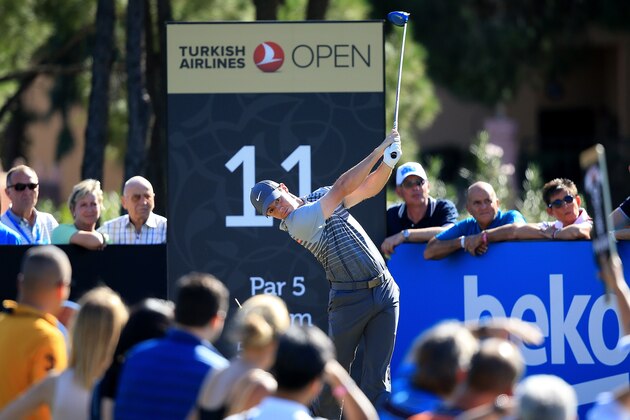 ANTALYA, TURKEY - NOVEMBER 01:  Rory McIlroy of Northern Ireland in action during the final round of the Turkish Airlines Open at The Montgomerie Maxx Royal Golf Club on November 1, 2015 in Antalya, Turkey.  (Photo by Jan Kruger/Getty Images)