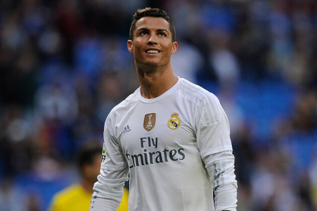 MADRID, SPAIN - OCTOBER 31:  Cristiano Ronaldo of Real Madrid reacts during the La Liga match between Real Madrid CF and UD Las Palmas at Estadio Santiago Bernabeu on October 31, 2015 in Madrid, Spain.  (Photo by Denis Doyle/Getty Images)