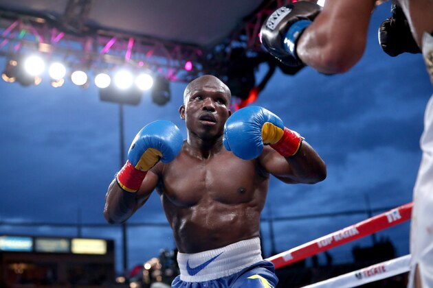 LOS ANGELES, CA - JUNE 27:  Timothy Bradley Jr. battles Jessie Vargas in their Interim WBO World Title welterweight fight at StubHub Center on June 27, 2015 in Los Angeles, California.  Bradley won in a unanimous  decision.  (Photo by Stephen Dunn/Getty Images)