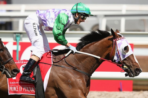 MELBOURNE, AUSTRALIA - NOVEMBER 03:  Michelle Payne riding Prince Of Penzance wins race 7 the Emirates Melbourne Cup on Melbourne Cup Day at Flemington Racecourse on November 3, 2015 in Melbourne, Australia.  (Photo by Michael Dodge/Getty Images)