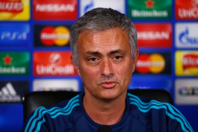 COBHAM, ENGLAND - NOVEMBER 03:  Jose Mourinho of Chelsea faces the media during a Chelsea press conference, ahead of the UEFA Champions League Group G match between Chelsea and Dynamo Kiev, at Chelsea Training Ground on November 3, 2015 in Cobham, England.  (Photo by Mike Hewitt/Getty Images)
