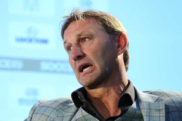 MANCHESTER, ENGLAND - SEPTEMBER 08:  Former England and Arsenal player Tony Adams talks about 'Sporting Chance' during day four of the Soccerex - Manchester Convention at Manchester Centralon September 8, 2015 in Manchester, England.  (Photo by Jan Kruger/Getty Images)