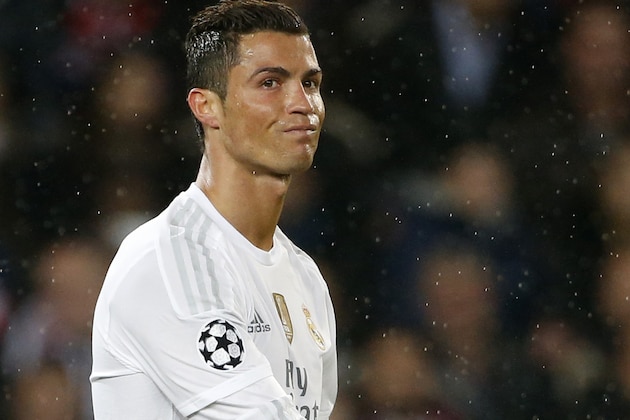 PARIS, FRANCE - OCTOBER 21: Cristiano Ronaldo of Real Madrid looks on during the UEFA Champions League match between Paris Saint-Germain (PSG) and Real Madrid at Parc des Princes stadium on October 21, 2015 in Paris, France. (Photo by Jean Catuffe/Getty Images)