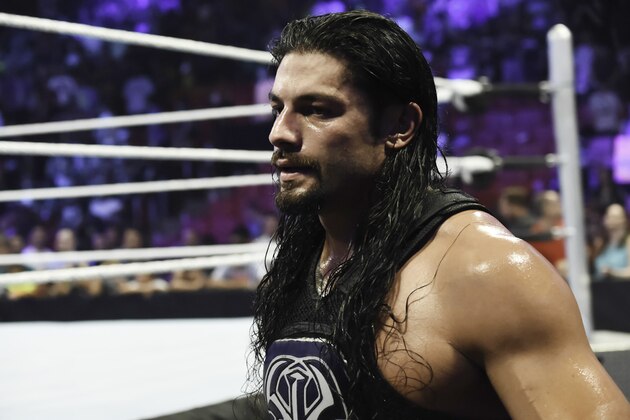 MIAMI, FL- SEPTEMBER 01: Roman Reigns looks on during the WWE Smackdown on September 1, 2015 at the American Airlines Arena in Miami, Florida. (Photo by Ron ElkmanSports Imagery/Getty Images) MIAMI, FL- SEPTEMBER 01: Roman Reigns looks on during the WWE Smackdown on September 1, 2015 at the American Airlines Arena in Miami, Florida. (Photo by Ron ElkmanSports Imagery/Getty Images)