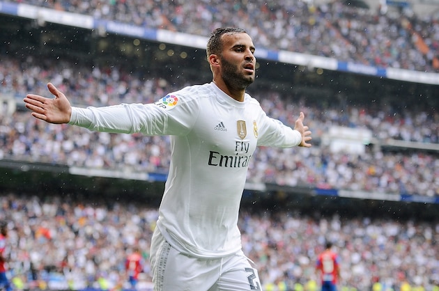MADRID, SPAIN - OCTOBER 17:  Jese Rodriguez of Real Madrid celebrates after scoring Real's 3rd goal during the La Liga match between Real Madrid CF and Levante UD at estadio Santiago Bernabeu on October 17, 2015 in Madrid, Spain.  (Photo by Denis Doyle/Getty Images)