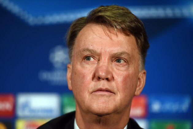 Manchester United's Dutch manager Louis van Gaal attends a press conference at Old Trafford in Manchester, north west England on the eve of their Champions League football match against CSKA Moscow on November 2, 2015. AFP PHOTO/PAUL ELLIS        (Photo credit should read PAUL ELLIS/AFP/Getty Images)